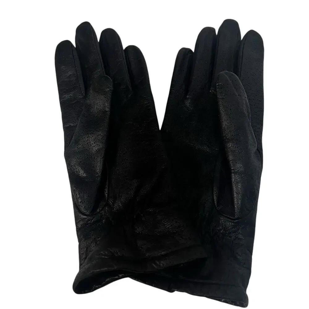 Fownes Genuine Leather Driving Dress Black Gloves – Size 8.5 | Lined Winter